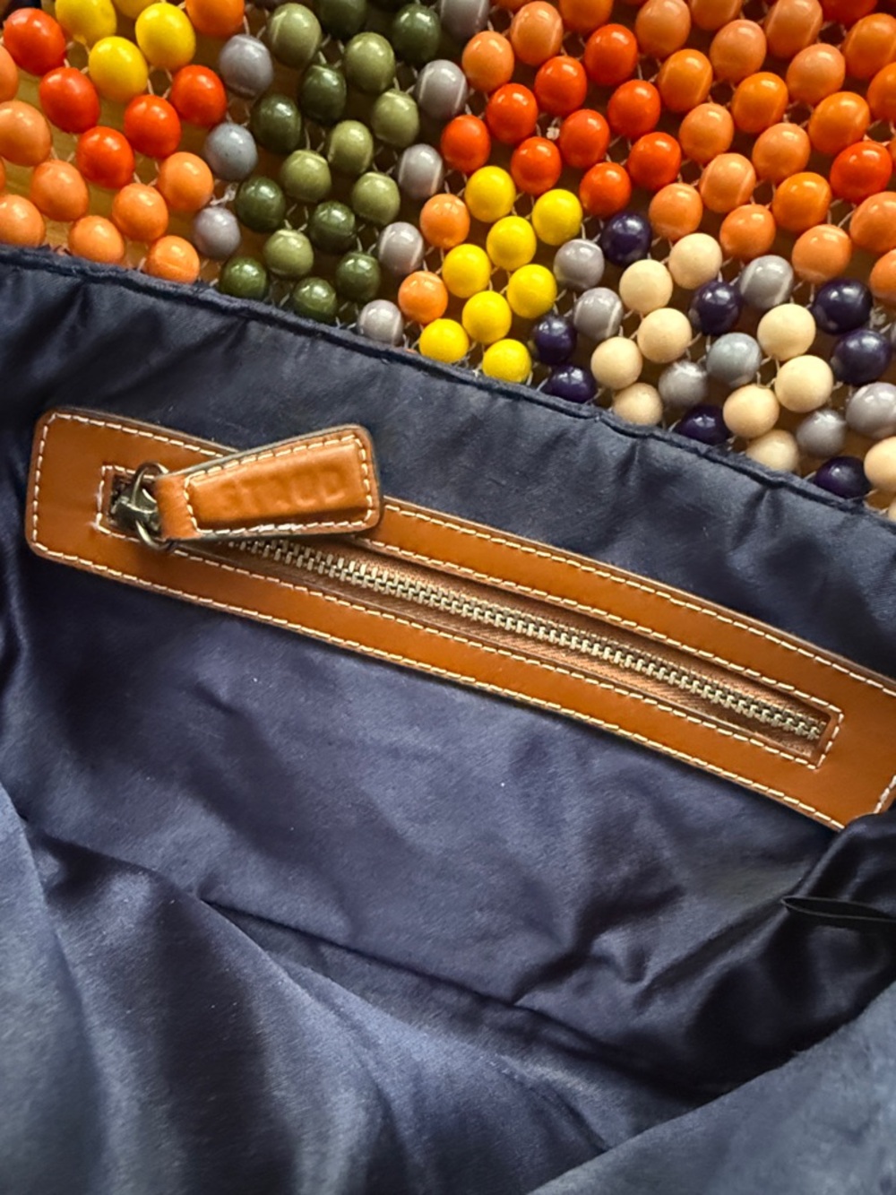 LIKE NEW STAUD Timmy Shoulder Bag, Multi Bayadere Stripe - Picture 12 of 13